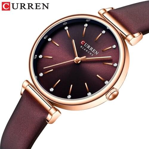 2020 New CURREN Ladies watch Top Brand Luxury Quartz Wristwatch Fashion women Exquisite Dress Waterproof Girls Clock Relogio