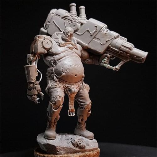 1/24 Scale Model Resin Kit Orc Juggernaut Cannon GK Assembly Models Figure Resin Kit Model Colorless Self-Assembled Toy