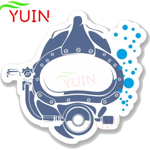Car Sticker Funny Scuba Diver Diving Mask Decals Fashion PVC Window Decorative Motorcycle Auto Parts Waterproof Decal 13*11cm
