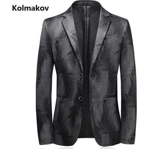 2020 new arrival spring business blazers printed casual blazer men,mens fashion print casual jackets size M-3XL