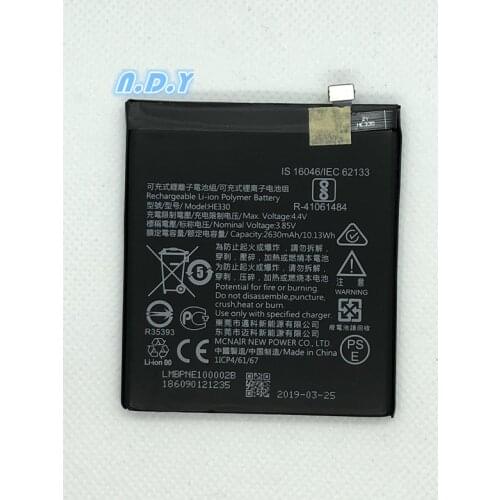 Original HE330 2630mAh Battery For Nokia 3 DUAL TA-1032 HE 330 Batteries Bateria