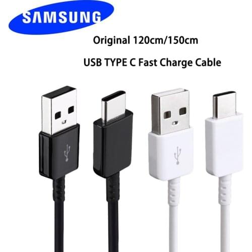 Original Samsung TYPE C Cable 0.2/1.2/1.5M Fast Charger Data Line For samsung Galaxy S8 S9 Plus S10 Note 8 9 10 A3/A5/A7 2017