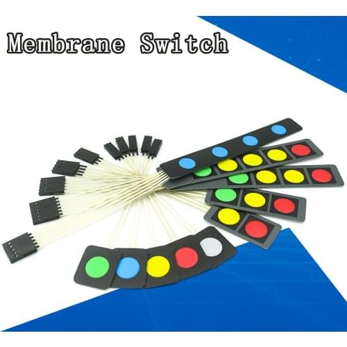 1 2 3 4 5 Key Button Membrane Switch Matrix Array Keyboard Keypad Control Panel Pad DIY Kit For Arduino Smart Car
