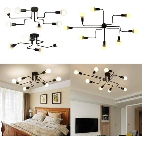 Multi-head Ceiling lamp, Industrial Lamp for Bedroom Living Room Decor Light