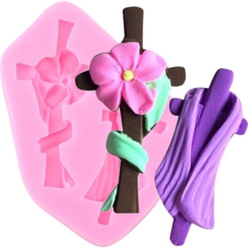 Cross Silicone Mold Easter Fondant Cake Decorating Tools Cupcake Topper Polymer Clay Candy Molds ​Chocolate Gumpaste Mould