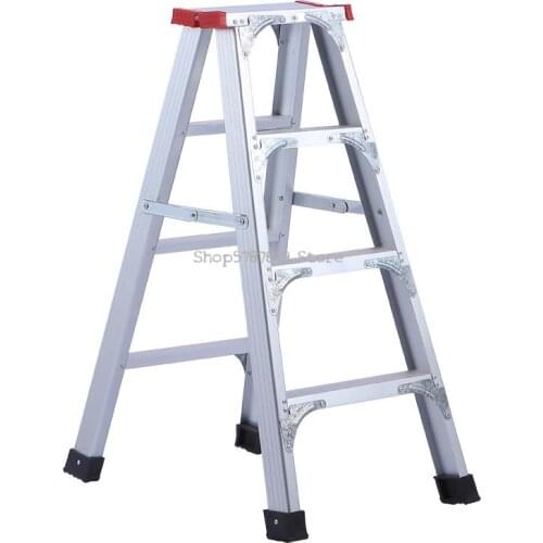 Aluminum Alloy Ladder Staircase Herringbone Household Folding Telescopic Multifunctional Indoor Engineering Thickened Portable 2