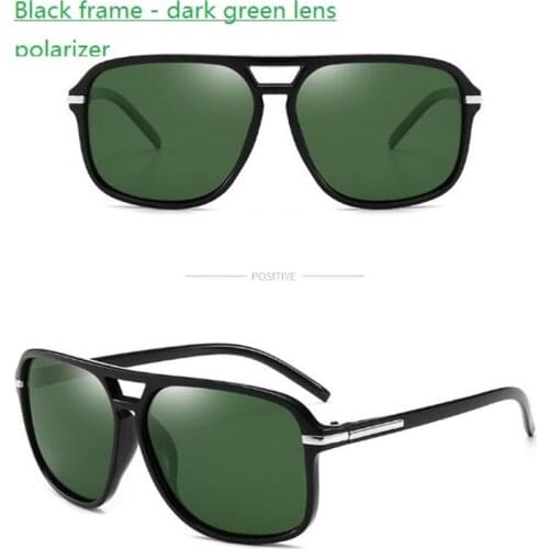 KAPELUS Sunglasses Brand Retro dark green lens sunglasses Polarized glasses for men and women Outdoor polarizer