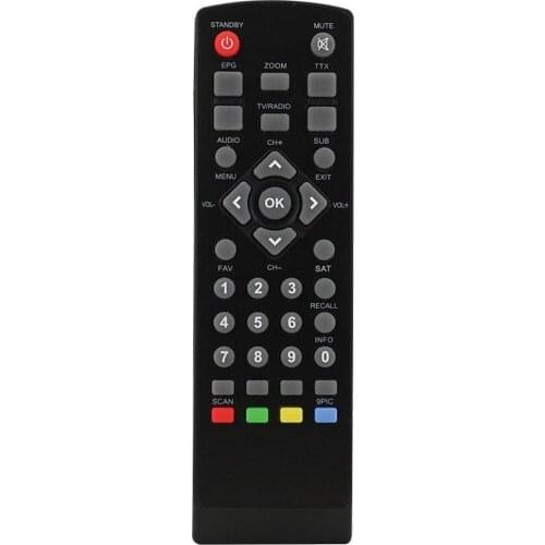 Television and Satellite Receiver Control Goldmaster Mini SD Satellite Receiver Remote Contol AT-KR0166-810