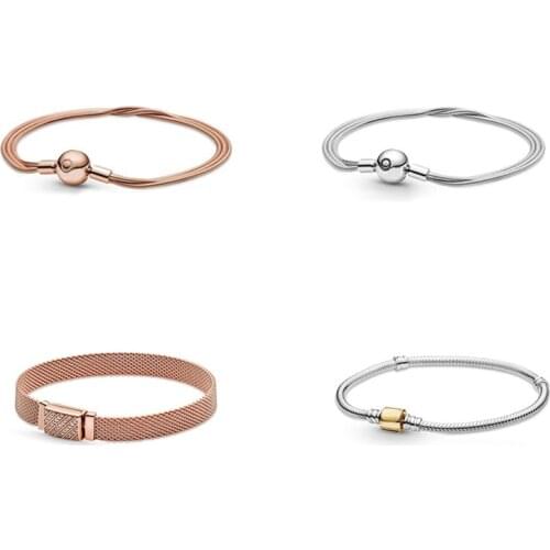 Spring 2021 New Style Multi-snake Buckle Rose Gold Pave Bracelet High-quality Exquisite Jewelry To Give Ladies A Fashionable