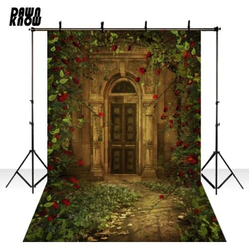 DAWNKNOW Fairy Tale Vinyl Photography Background Castle For Children Polyester Backdrop For Photo Studio Props F1665