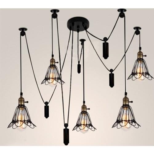 Vintage Industrial pendant lights Modern lighting Pulley Retro Flush Mount pendant lighting fixtures farmhouse pendant Lamp