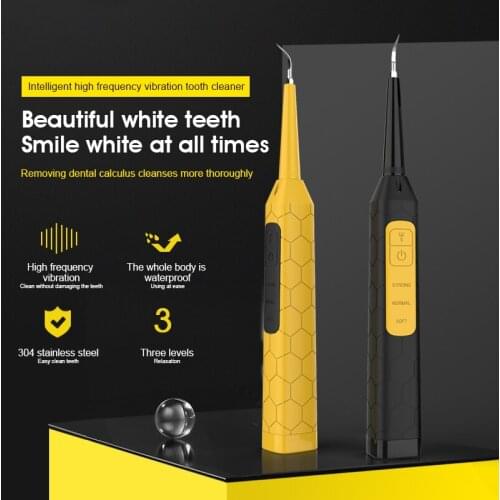 Waterproof Electric Sonic Dental Scaler Tooth Calculus Remover Tooth Stains Tartar Plaque Whitening Oral Hygiene Care Tools