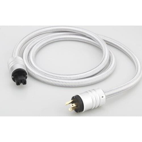 High end Audiocrast OFC HiFi Power Cord, Male to Female Power Cable,US/EU/AU Plug for Subwoofer, Amplifier, DV/AV