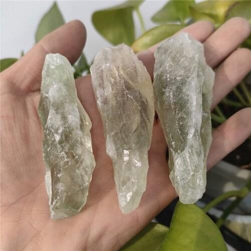 1-3pcs Natural Stone Rough Raw Gemstone Light Green Crystal Mineral Specimen Rock Quartz Chips Gravel Lucky Healing Decoration