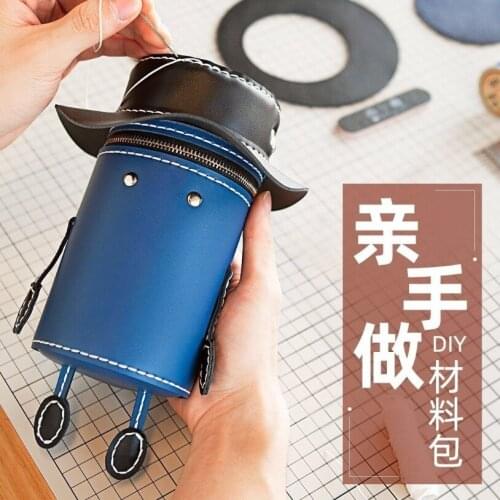 1 Set DIY PU Leather Bag Barrel-Shaped Bottom Base Drawstring Handbag Bag Handmade Making Parts LL001