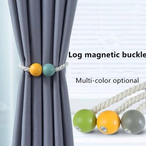 1Pcs Magnetic Curtain Clip Curtain Holders Tieback Buckle Clips Hanging Belts Rope Drawstring Home Decoration Accessories