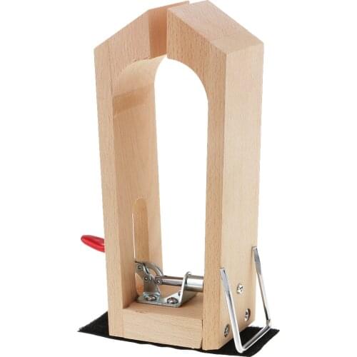 1Pcs Unfinished Wooden Desktop Clamp Clips For Leather Sewing Stitching Leathercraft