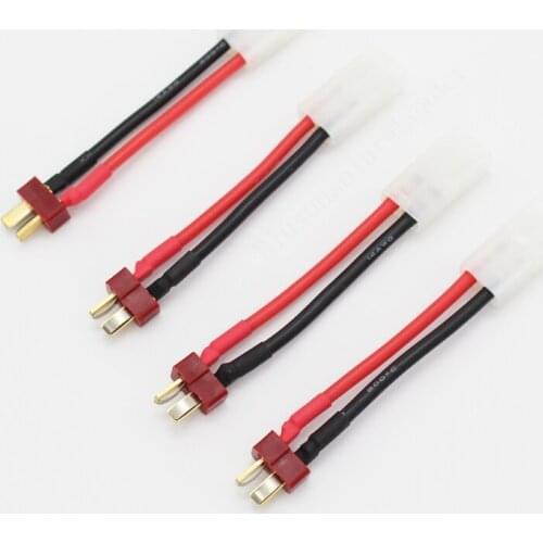 200 pcs/Lot Tamiya Female to Dean Plug Male 14 AWG 60mm Wire Connector