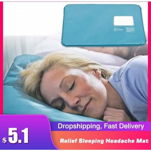 2020 Summer Ice Cold Pillow Hypoalergentic Non-toxic Aid Pad Muscle Relief Sleeping Headache Mat Travel Pillows Neck Water Blue