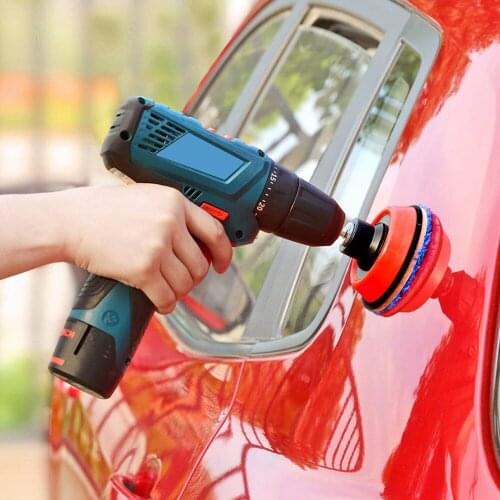 30Pcs/set Car Polishing Waxing Sponge Wheel Polishing Disc Kit Set 3inch Sponge Disc Pad For Car Polisher Polishing Buffing Aut