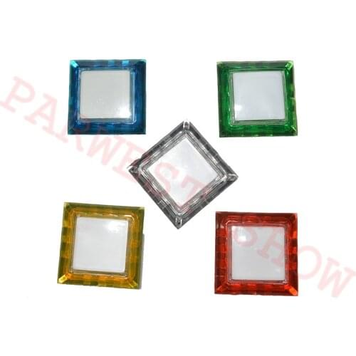 5PCS/Lot 32*32mm LED Illuminated Arcade Button 12V Square Push Button with Micro Switch for Coin Operated Games