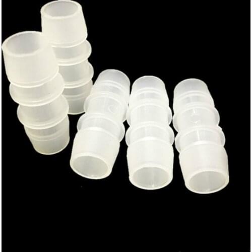 5 Pcs Plastic straight-through variable-diameter hose joint size adapter