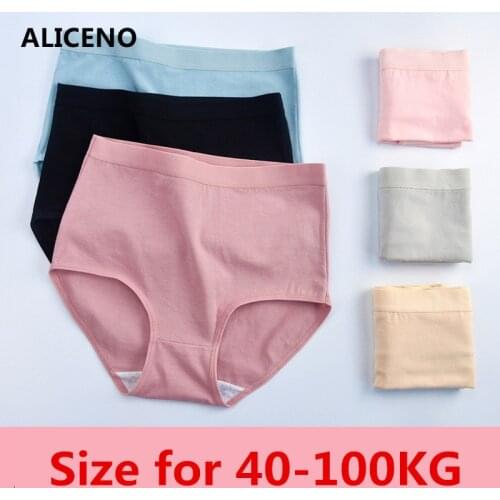 6Pcs/Lot Moms Underwears Plus Size High Waist Cotton Solid Panties Push Up Antibacterial Briefs Underpants Mothers Panty