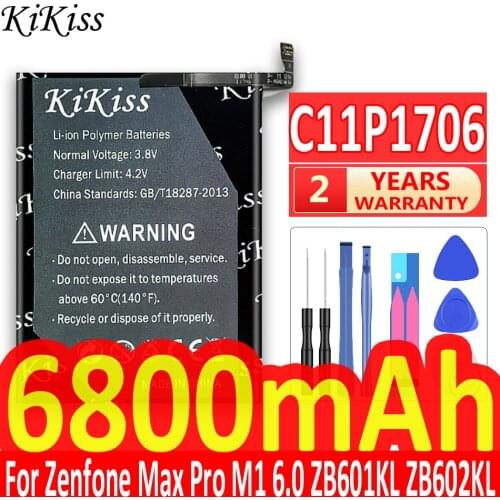 6800mAh for ASUS C11P1706 New Battery For ASUS Zenfone Max Pro M1 6.0 Inch ZB601KL ZB602KL X00TDB X00TDE high quality