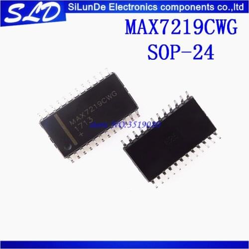 Free Shipping 50pcs/lot MAX7219CWG MAX7219 SOP-24 new and original in stock