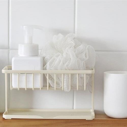 Double Layer Drain Rack For Kitchen Sink Household Wash Dishes Sponge Storage Rack Portable Drain rack multi color