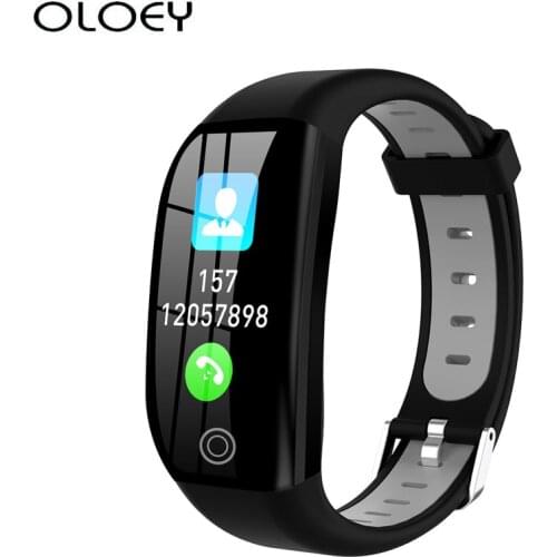 F21 Smart Wristband 1.14inch Bluetooth 4.0 Fitness Bracelet Tracker Heart Rate Blood Pressure Monitor IP68 Waterproof Smartwatch