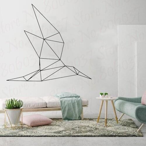 Geometric Art Bird Abstract Polygonal wall decals Animal stickers Home Interior Design Office Murals WL925