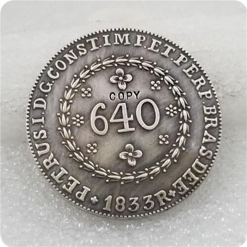 1833 Brazil 640 Reis COIN COPY