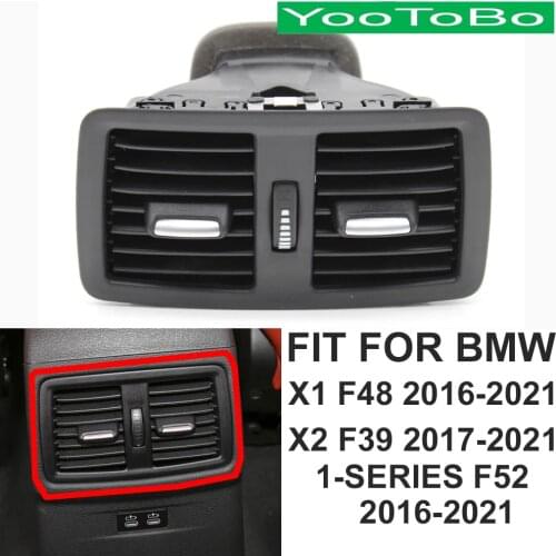 Rear Fresh AC Air Conditioner Vent Grille Panel Cover Full Set Assembly Replacement For BMW X1 F48 X2 F39 1-Series F52 2016-21