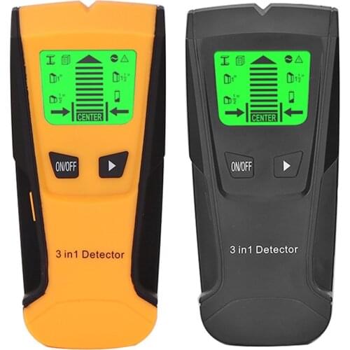 3 In 1 Metal Detector Find Metal Wood Studs AC Voltage Live Wire Detect Wall Scanner Electric Box Finder Wall Detector