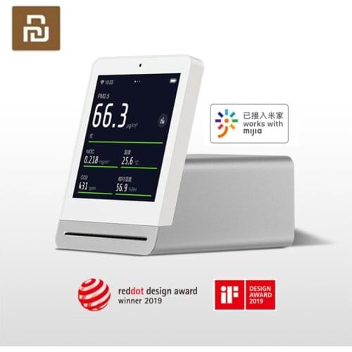 ClearGrass Air Monitor Retina Touch IPS Screen Mobile Touch Operation Indoor Clear Grass Air Detector with Mijia App Control