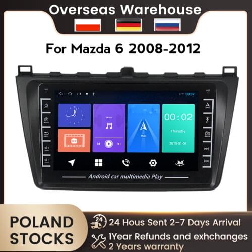 Navifly IPS USB 1+16G Android Car multimedia player navigation gps For Mazda 6 Rui Wing 2007-2012 car radio player No DVD