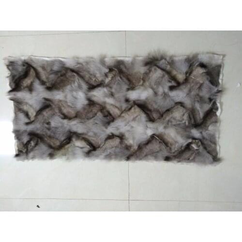 New arrival natural fox fur blanket front leg plate parka lining coat liner