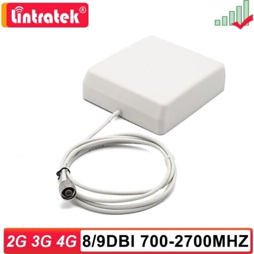 Lintratek 700-2700mhz 2G 3G 4G Panel Antenna 9dbi Indoor 8dbi Outdoor GSM LTE UMTS For Signal Booster Celular Amplifier Repeater