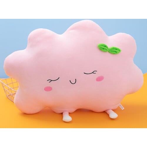 35-70cm Cute Sleepy Sun Cloud Plush Pillow Stuffed Soft Creative Plush Sun Cloud Toy Car Pillow Home Decor Kids Toys