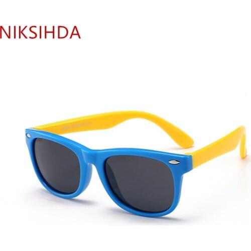Silica gel polarizing sunglasses for children; cartoon sunglasses for boys and girls; Personalized Baby glasses for children