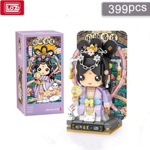 Loz building blocks national tide in power Sun Wukong Chang'e mini small particle assembly toys for children boys and girls