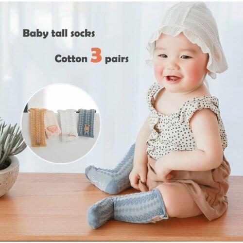 Spring Summer Breathable Mesh Baby Girl Socks Cotton Comfort Baby Clothes Bow For Childrens Socks Babies Accessories Newborn
