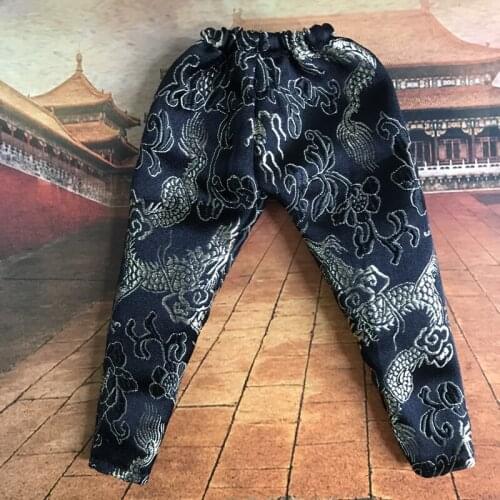 1/6 scale Ancient Emperor Pants Soldier Three Kingdoms trousers for 12in action figure collections toy