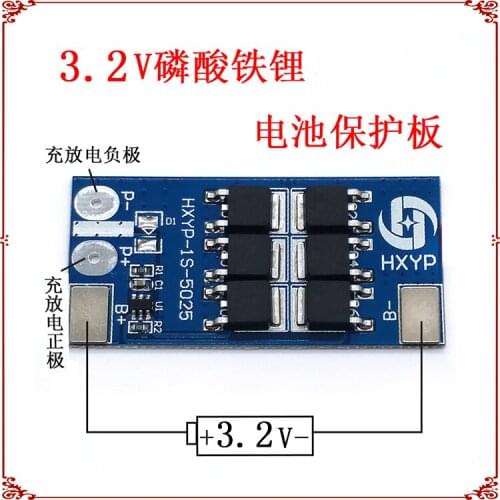 1 Series 3.2V Lithium Iron Phosphate Protective Board, Single Section 3.7V Battery Protective Board 25A