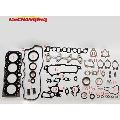 1KD 1KDFTV For TOYOTA LANDCRUISER 3.0D METAL Engine SHIM Cylinder Head gasket kit Engine Gasket 04111-30050