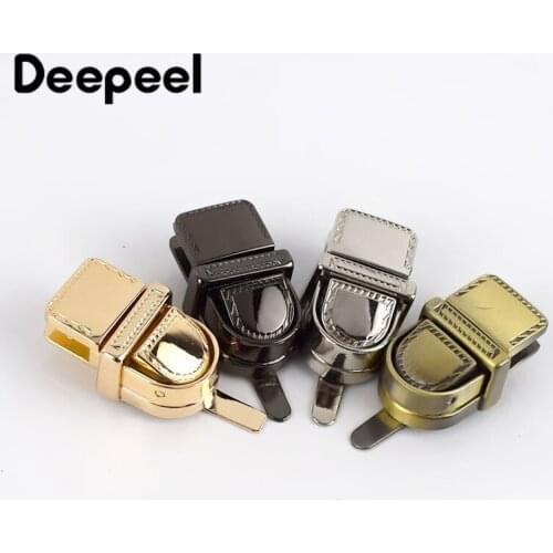Deepel2/4pcs 31x17mm Metal Turn Twist Lock Metal Buckles for DIY Handbag Bag Purse Hardware Closure Clasp Bag Parts Accessories