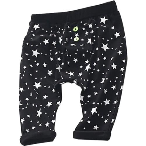 2016 Harem Boys Pants Fashion Legging Children Clothing Boys Girls printed cotton Casual Pants The stars Trousers Baby Clothes