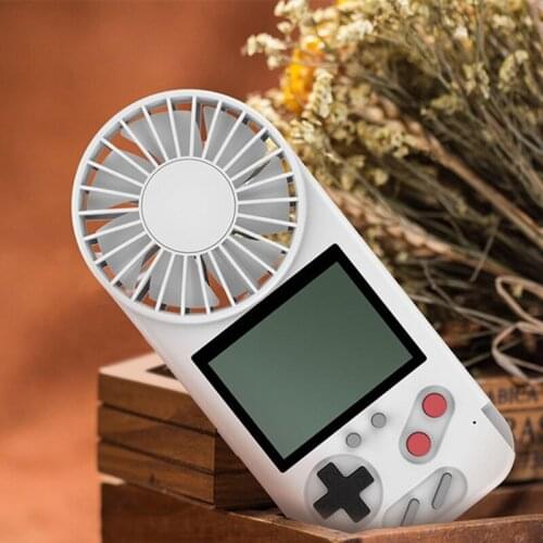 Andheld Game Console with USB Fan Color Display 500 in 1 Retro Game Console Game Console with Personal Mini Fan