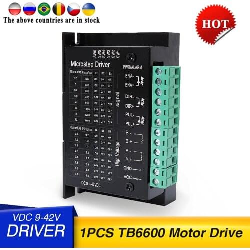 Free shipping TB6600 upgrade s109aftg stepper motor driver 2phase 9-42VDC for NEMA23 motor CNC router controller for 3D printer